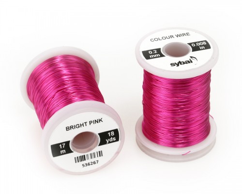 Colour Wire, 0.2 mm, Bright Pink